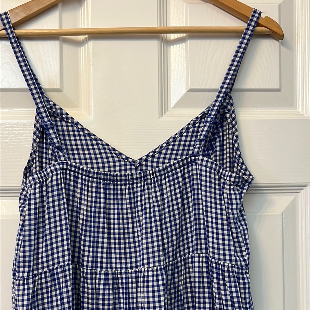 Old Navy Blue Gingham Sleeveless Maxi Dress - Picture 4 of 6